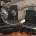 Professional parabolic microphone for long-range listening